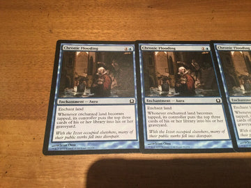 3x Chronic Flooding -Return to Ravnica Excellent Magic MTG (back)