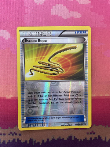 Pokemon Card Escape Rope Primal Clash Reverse Holo 127/160 Near Mint