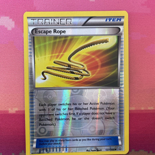 Pokemon Card Escape Rope Primal Clash Reverse Holo 127/160 Near Mint