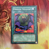 LOB-E072 YuGiOh Dragon Treasure Short Print 1st Edition (LOB 2002) EXC-