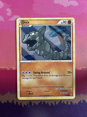 Pokemon Card Onix Unleashed Common 57/95 Near Mint