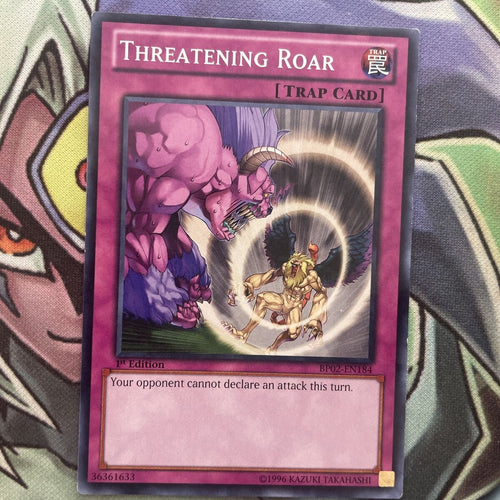 BP02-EN184 Threatening Roar Mosaic Rare 1st Edition NM Yugioh Card