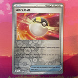 Pokemon Card Ultra Ball Paldean Fates Reverse Holo 091/091 NM