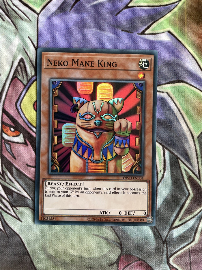 OP20-EN004 Neko Mane King Super Rare Unl Edition NM Yugioh Card