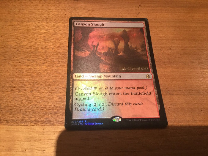 Canyon Slough Foil - Amonkhet Excellent Magic MTG