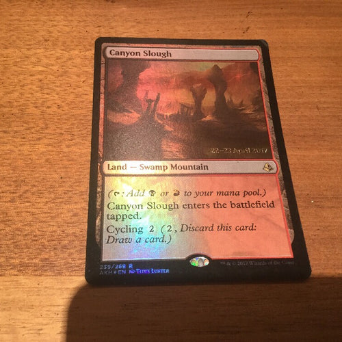 Canyon Slough Foil - Amonkhet Excellent Magic MTG