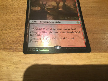 Canyon Slough Foil - Amonkhet Excellent Magic MTG (back)