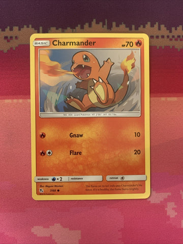 Pokemon Card Charmander Fates Hidden Fates Common 7/68 Near Mint