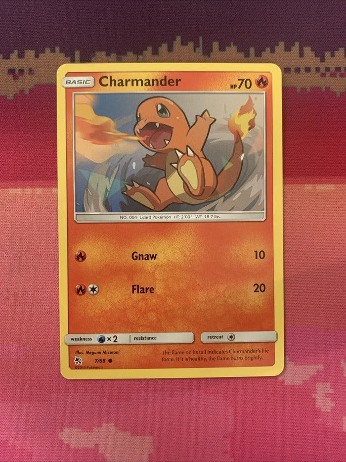 Pokemon Card Charmander Fates Hidden Fates Common 7/68 Near Mint