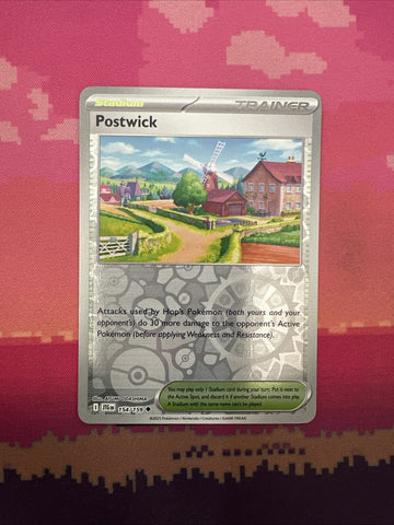Pokemon Card Postwick Journey Together Reverse Holo 154/159 NM