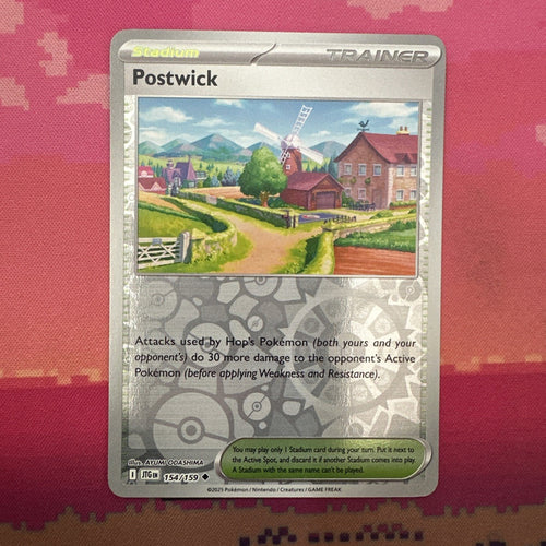 Pokemon Card Postwick Journey Together Reverse Holo 154/159 NM
