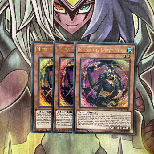 DABL-EN016 x3 Mitsu the Insect Ninja Ultra Rare Excellent Condition Yugioh