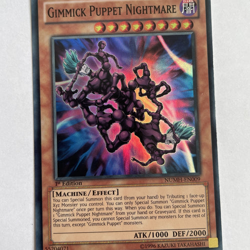 NUMH-EN009 Gimmick Puppet Nightmare Super Rare UNL Edition Mint YuGiOh Card