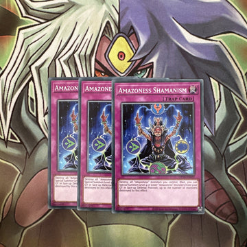 OP20-EN022 x3 Amazoness Shamanism Common Excellent Condition Yugioh