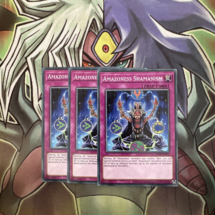 OP20-EN022 x3 Amazoness Shamanism Common Excellent Condition Yugioh