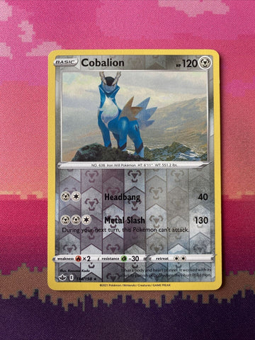 Pokemon Card Coballion Chilling Reign Reverse Holo Rare 114/198 NM