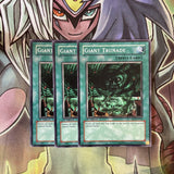 SD2-EN015 x3 Giant Trunade Common Excellent Condition Yugioh