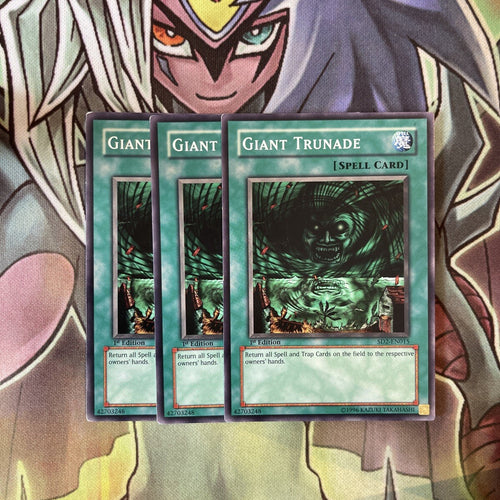 SD2-EN015 x3 Giant Trunade Common Excellent Condition Yugioh