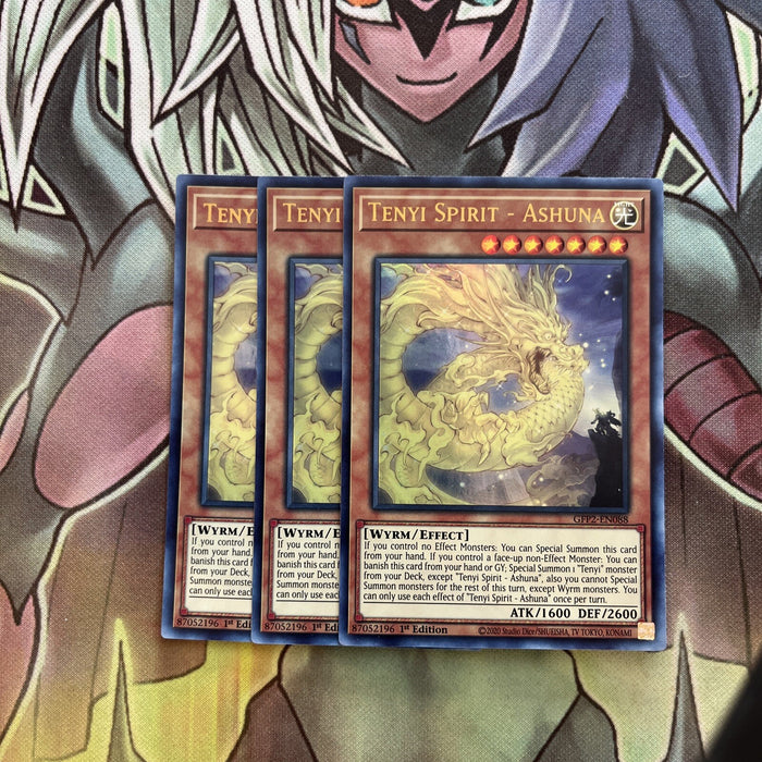 GFP2-EN088 x3 Tenyi Spirit - Ashuna Ultra Rare Excellent Condition Yugioh