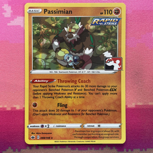 Pokemon Card Passimian Prize Pack Holo Rare 088/198 Near Mint