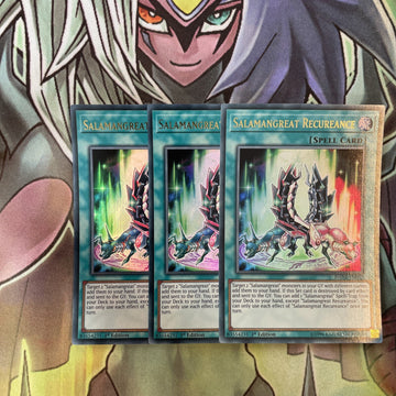 DANE-EN052 x3 Salamangreat Recureance Ultra Rare Excellent Condition Yugioh