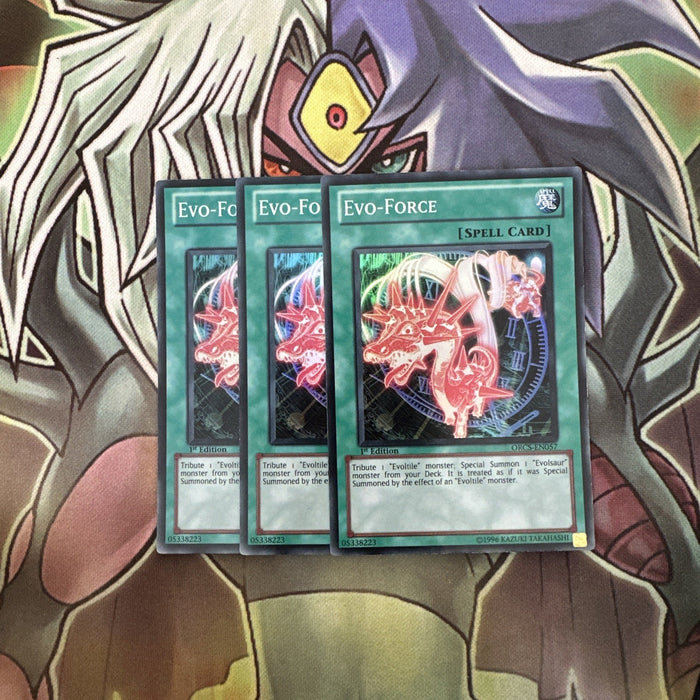ORCS-EN057 x3 Evo-Force Super Rare 1st Ed Excellent Condition Yugioh
