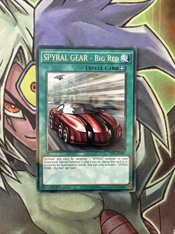 TDIL-EN089 Spyral Gear - Big Red Rare 1st Edition NM Yugioh Card