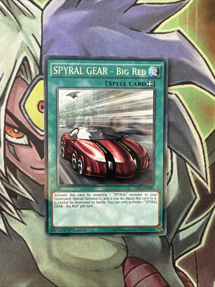 TDIL-EN089 Spyral Gear - Big Red Rare 1st Edition NM Yugioh Card
