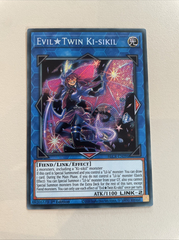 Evil * Twin Ki-Sikil – BLCR-EN096 – Secret Rare – M/NM – 1st Ed Yugioh
