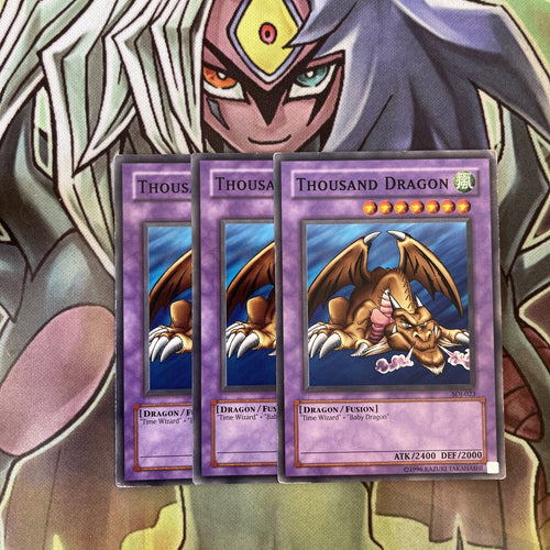 SDJ-023 x3 Thousand Dragon Common Excellent Condition Yugioh