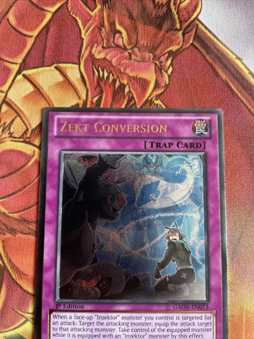 GAOV-EN073 Zekt Conversion - Ultimate Rare - 1st Edition Yugioh (back)