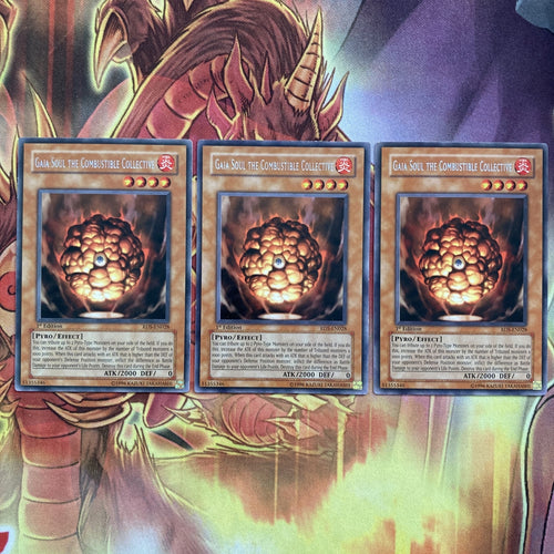 RDS-EN028 x3 Gaia Soul The Combustible Collective - 1st Edition LP Yugioh