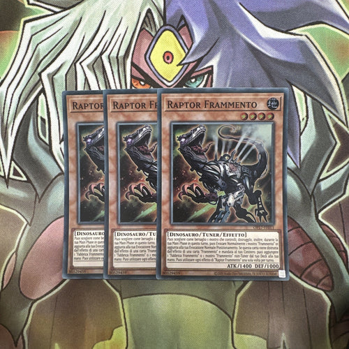 OP17-IT011 Scrap Raptor ITALIAN Super Rare x3 Excellent Condition Yugioh