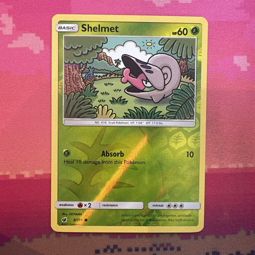 Pokemon Card Shelmet Crimson Invasion Reverse Holo 8/111 Near Mint
