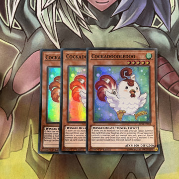 AC18-EN014 x3 Cockadoodledoo Super Rare Excellent Condition Yugioh