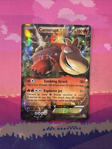 Pokemon Card Camerupt EX 29/160 Ultra Rare Primal Clash Near Mint