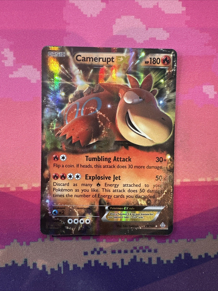 Pokemon Card Camerupt EX 29/160 Ultra Rare Primal Clash Near Mint