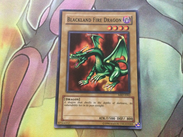 MRD-E062 BLACKLAND FIRE DRAGON UNL EDITION YUGIOH CARD