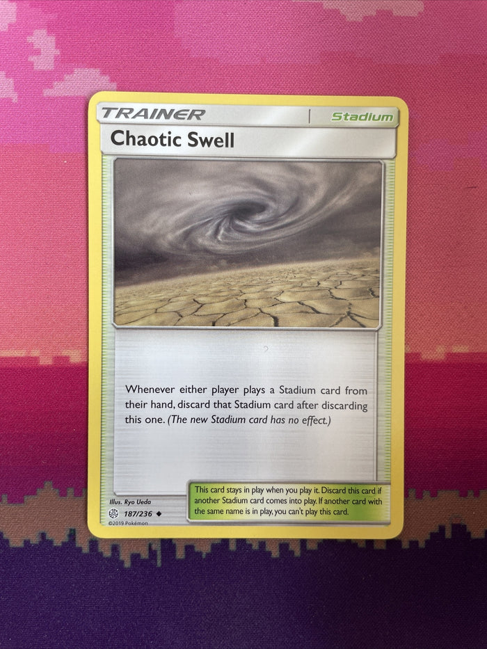 Pokemon Card Chaotic Swell Cosmic Eclipse Uncommon 187/236 NM