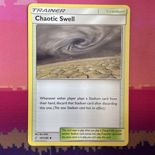 Pokemon Card Chaotic Swell Cosmic Eclipse Uncommon 187/236 NM