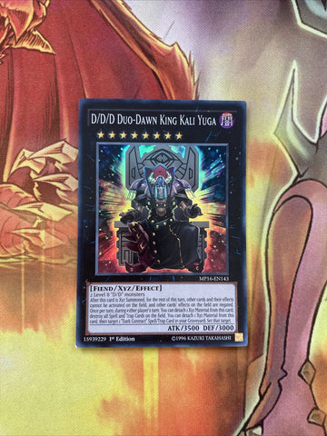 MP16-EN143 D/D/D Duo Dawn King Kali Yuga Super Rare 1st Ed Mint Yugioh