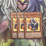 DP07-EN005 x3 Crystal Beast Amber Mammoth Common Excellent Condition Yugioh