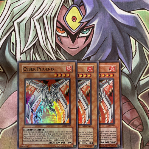 EOJ-EN009 x3 Cyber Phoenix Super Rare Excellent Condition Yugioh