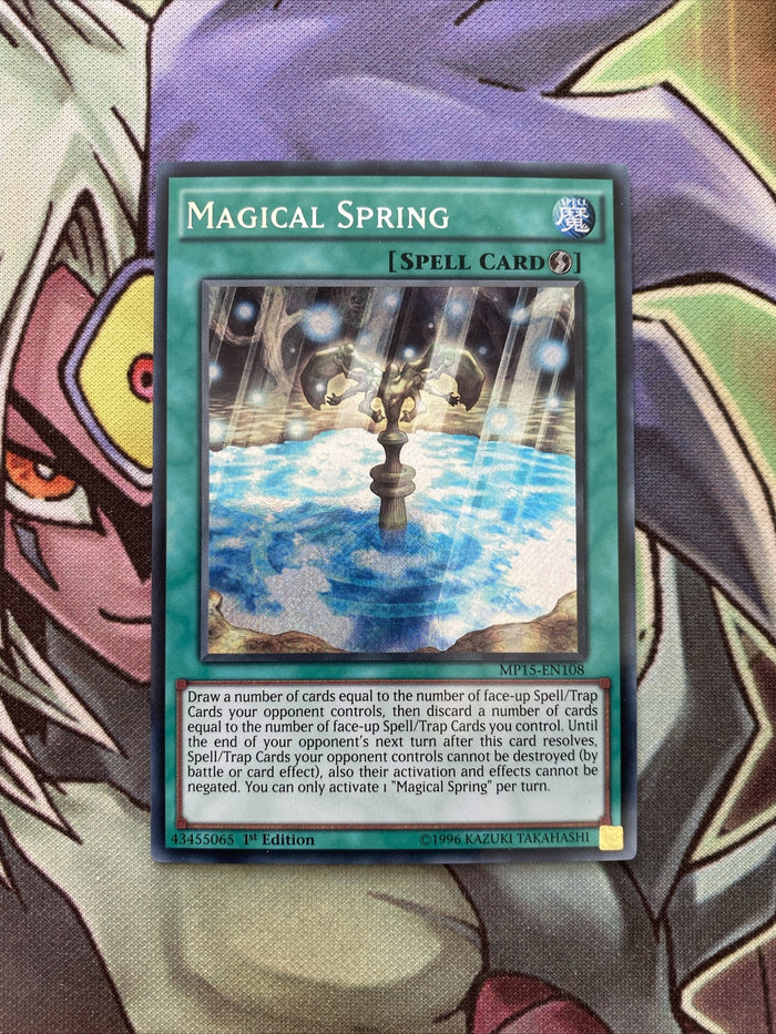 MP15-EN108 Magical Spring Secret Rare 1st Edition NM Yugioh