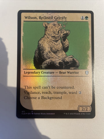 Wilson, Refined Grizzly - SHOWCASE FOIL Battle for Baldur's Gate Excellent MTG