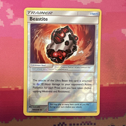 Pokemon Card Beastite Cosmic Eclipse Reverse Holo 185/236 NM