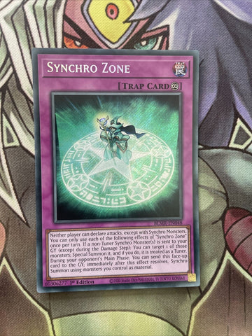 BLMR-EN048 Synchro Zone Secret Rare 1st Edition NM Yugioh Card
