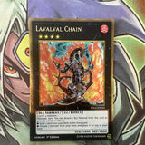 PGL2-EN044 Lavalval Chain Gold Rare 1st Edition NM Yugioh Card