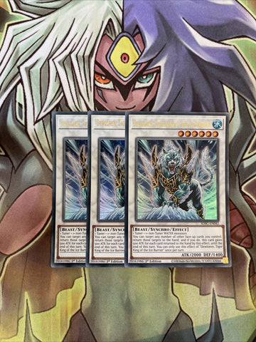 SDFC-EN042 x3 Dewloren, Tiger King of the Ice Barrier Ultra Excellent Yugioh
