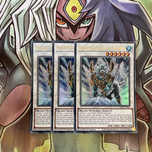 SDFC-EN042 x3 Dewloren, Tiger King of the Ice Barrier Ultra Excellent Yugioh